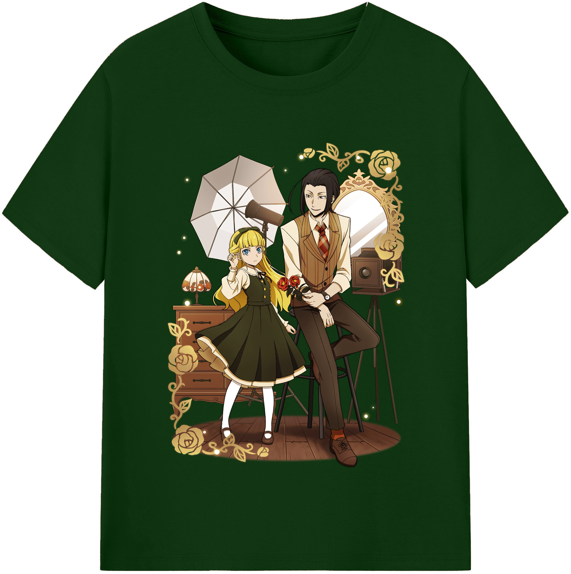 （画像用） 文豪ストレイドッグス Bungo Stray Dogs 綿100％半袖Tシャツ（フロントプリント）